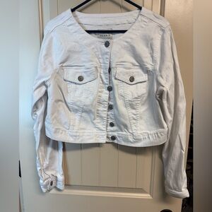 Torrid Classic White Jean Jacket
